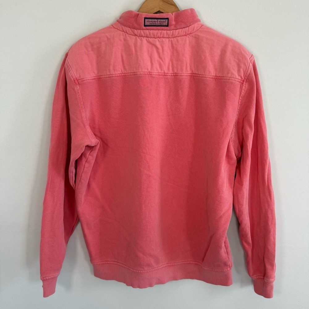 Vineyard Vines Coral Pink and Slate Blue Quarter-Zip Sweatshirts - Picture 11 of 16
